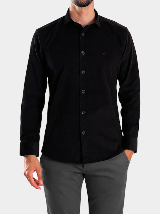 3Guys Long-sleeved Corduroy Shirt Black