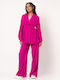 Damen Magenta Set mit Hose