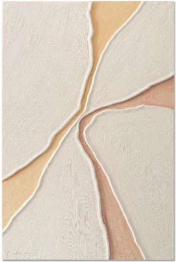 Painting Ecru Petals 60x90 Cm