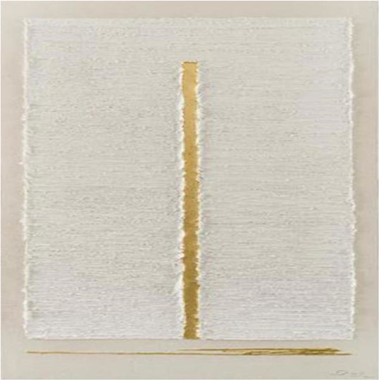 Πίνακας Εκρού Χρυσός 50x50 Cm