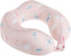 Memory Foam Travel Pillow for Kids 22x22x8cm Pink