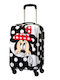 American Tourister Minnie Kids Cabin Hard White Suitcase With 4 Wheels Height 55cm
