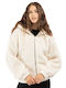 Women's Sweatshirt Hooded Ecru