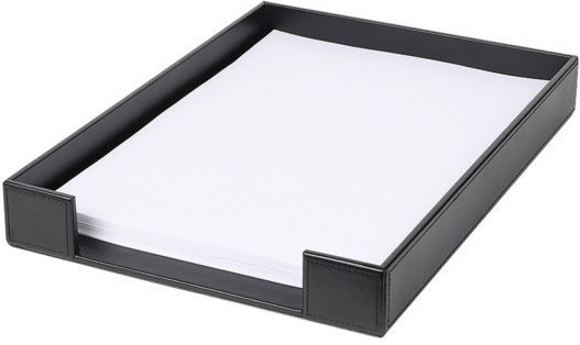Vnc Premium Tavă Pentru Documente A4 Din Piele Neagră