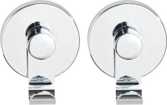 Wenko Vacuum Double Wall-Mounted Bathroom Rail ​5x6cm Silver
