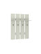Alphab2b Wall Hanger Karin Wooden 4 Hooks Black 80x23cm