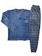 Lovelx Homewear Men's Winter Pajamas Set Blue