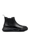 Leder Schwarz Herrenstiefel