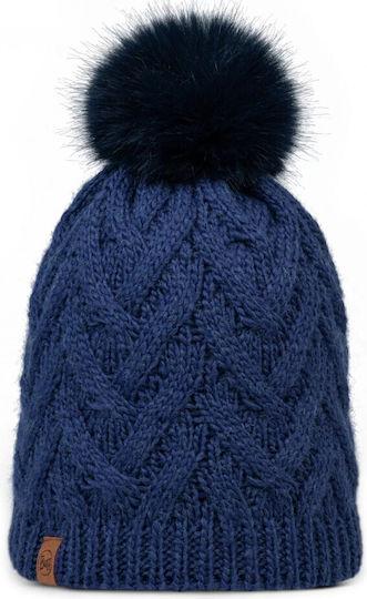 Caryn Beanie Γυναικείος Fleece Σκούφος Πλεκτός σε Navy Μπλε χρώμα
