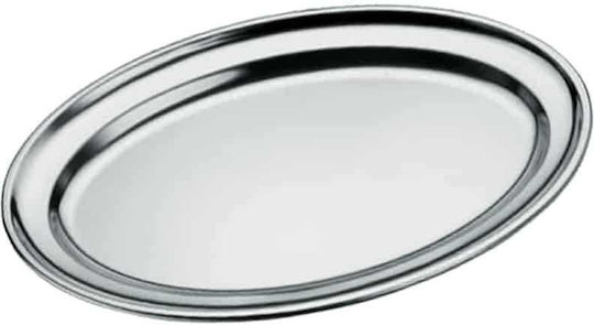 Costos Servierplatte Oval Rostfreier Stahl Silber 26x18cm 1Stück
