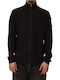 Herren Strickjacke Black