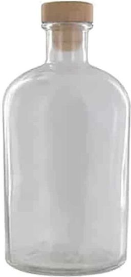 Costos Bottle Water Glass with Cork Transparent 500ml