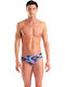Men's Swimwear Slip Black with Patterns