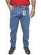 Men's Jeans Pants Elastic with Regular Fit Lt Blue