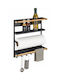Wenko Wooden Paper Towel Holder Black 29.5x6x8cm 59673