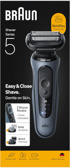 Braun Wet&dry 52-A1650S Foil Ξυριστική Μηχανή Σώματος / Προσώπου Επαναφορτιζόμενη