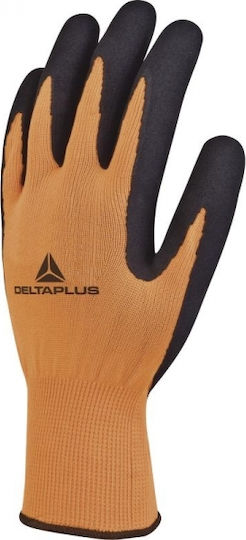 Delta Plus Γάντια Εργασίας Πορτοκαλί Πολυεστέρα/Latex