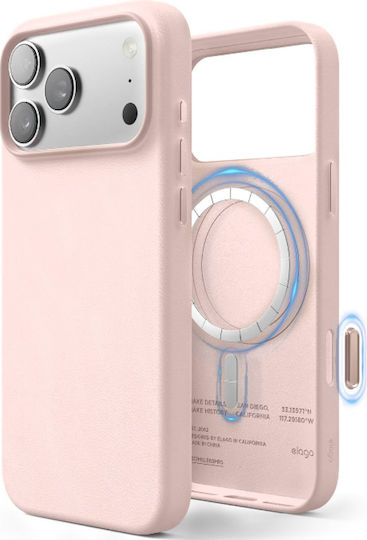 Elago Back Cover Δερμάτινο Ροζ (iPhone 17 Pro Max)