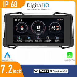 Digital Iq Pna 7100_cpaa 7.25inc Αδιάβροχο Σύστημα Πλοήγησης Gps Μοτοσυκλέτας Apple Carplay Android Auto