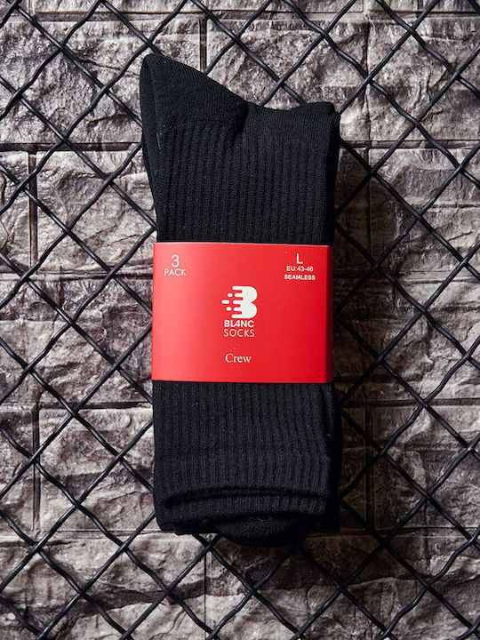 Vtex Socks Κάλτσες για Τέννις Μαύρες 3 Ζεύγη