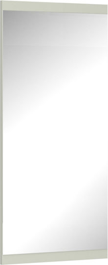 Alphab2b Karin Rechteckiger Silber Wandspiegel 100x47cm