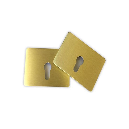 Floor Lock Cover Cylinder Lock Gold 1 Piece 2465-cy