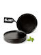 Miamio Negru Ceramică Set de Vase 4buc