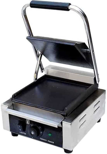 Electric Single Smooth Sandwich Maker 1.8kw 41x31x21cm Pg-811b