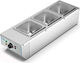 Commercial Bain Marie Chocolate Electric 3 G N 1/6 2kw 22x63x17cm Iw-23