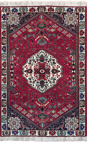 Koulis Family Hossein Abad Χειροποίητο Χαλί Ορθογώνιο 123x194cm
