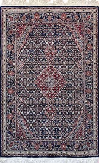 Koulis Family China Wool-silk Χειροποίητο Χαλί Ορθογώνιο 123x184cm
