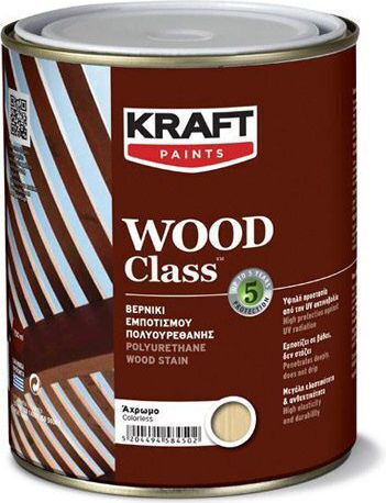 Kraft Class Impregnation Varnish Polyurethane Solvent Based Oak Satin 2.5lt