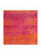 Decostar Rechteckiger Fuchsie-Orange Wohnzimmer Teppich