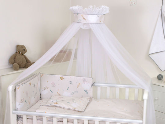 Amy Кошара Стая Airy от Тюл 80291 с Основа за Поддръжка Бежов