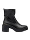 Leather Women's Ankle Boots Black