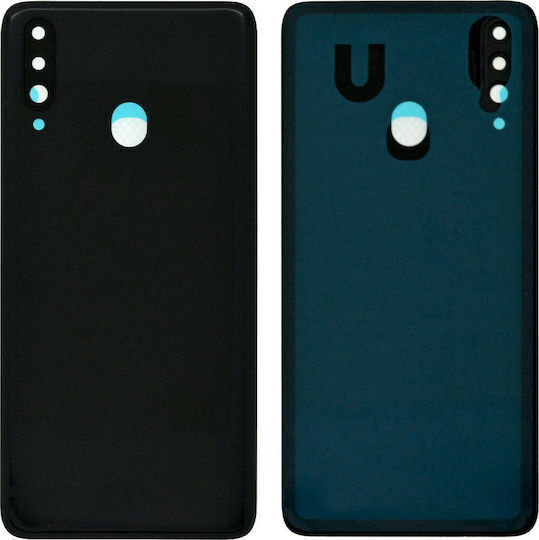 Hintere Abdeckung Samsung Galaxy A20s A207 Schwarze