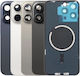 Back Cover Camera Glass Magsafe Magnet iPhone 15 Pro White