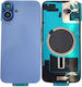 Back Cover Camera Glass Magsafe Magnet iPhone 16 Plus Ultramarine