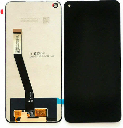 Screen Redmi with Touch Mechanism and Frame for Xiaomi Redmi Note 9, Redmi 10X (Black)