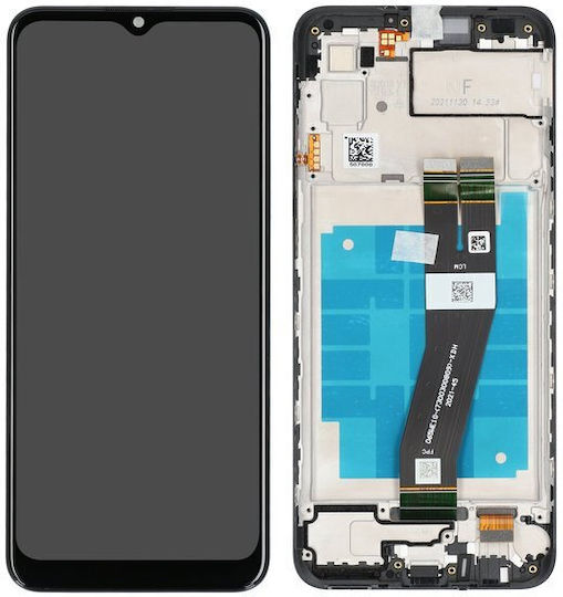 Screen with Touch Mechanism and Frame for Samsung A03 A035 (Black)