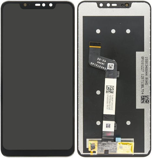 Οθόνη mit Touch-Mechanismus und Rahmen für Xiaomi Redmi Note 6 Pro (Schwarz)