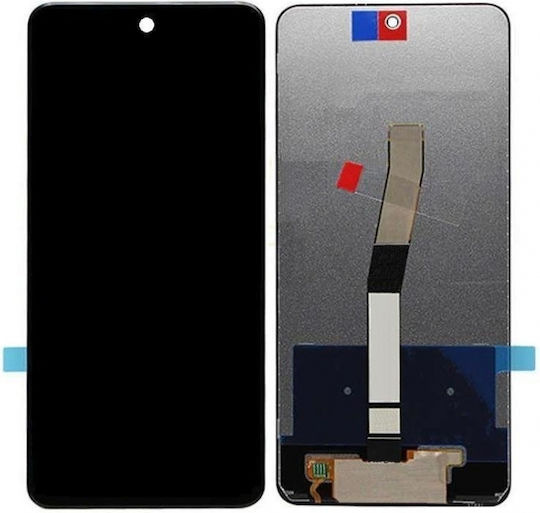 Екран със Сензорен Механизъм и Рамка за Xiaomi Redmi Note 9 Pro, Redmi Note 9S (Черен)