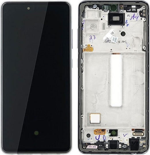 Screen Samsung with Touch Mechanism and Frame for Samsung A52 4G, Samsung A52 5G (Black)