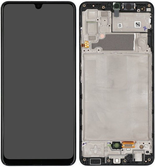 Οθόνη Incell με Μηχανισμό Αφής και Πλαίσιο για Galaxy A32 4G (Μαύρο)