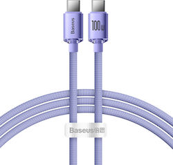 Baseus Crystal Shine USB 2.0 USB-C male - USB-C 100W 1.2m (CAJY000605-102)