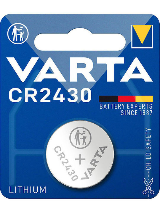 Varta Μπαταρία Λιθίου Ρολογιών CR2430 3V 1τμχ