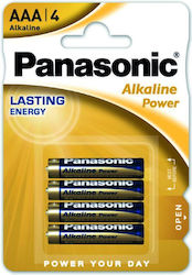 Panasonic Power Alkaline Batterien AAA 1.5V 4Stück