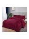 Alpha-Market Duvet Cover Queen 220x240cm Bordeaux 330 GSMGsm