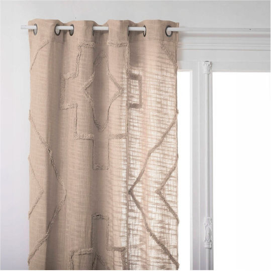 Atmosphera Curtain with Grommet Inca Beige 130x260cm