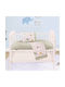 Beauty Home Baby Sheets Set Crib Cotton Satin Fitted Green 120x160cm